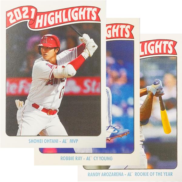 Topps 大谷翔平 ランディ ロビー #12 2021年MVP 新人王 サイ・ヤング賞