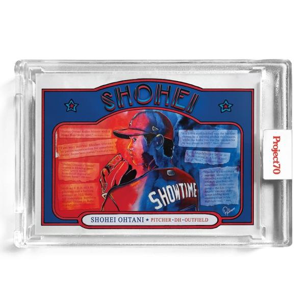 大谷翔平をブリトニーパーマー が描いたToppsProject70カード362- Amazon | 大谷翔平 2022 Topps 1 日本人初トップスナンバーワン