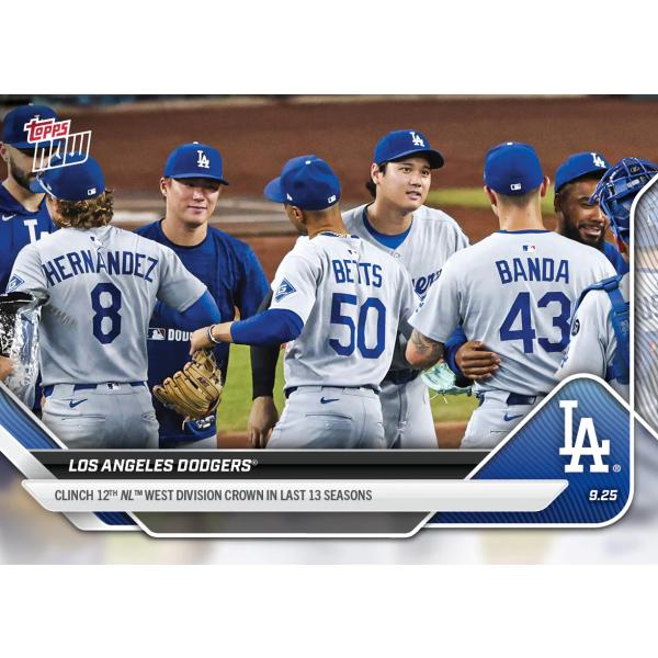 ロサンゼルスドジャース ブレーブス 実使用ラインナップカード 大谷