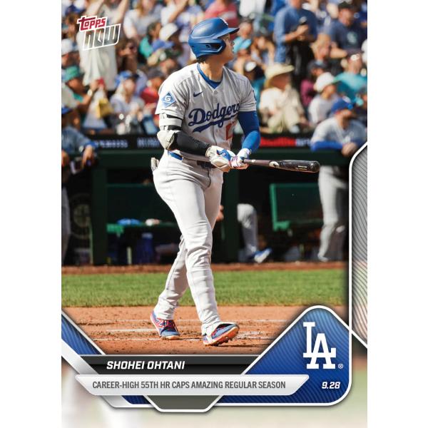 大谷翔平 Topps Now 40/40 43/43 各5枚 10枚セット 大谷翔平 #584 ドジャースの選手で初となる40/40クラブに加わっ