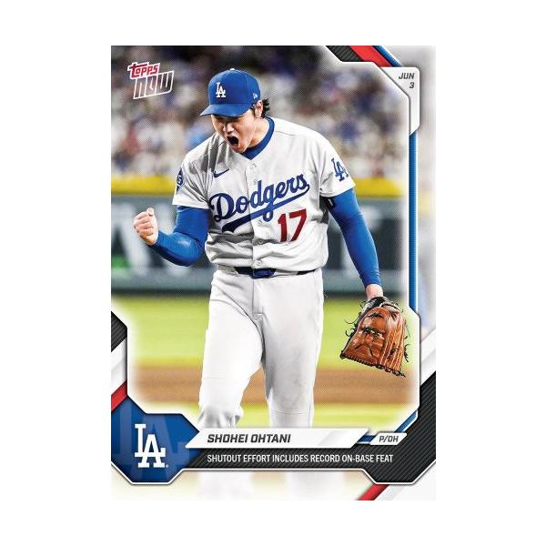 大谷翔平 #0285 圧巻の完封劇！出塁の歴史的新記録も打ち立てる快挙 SHUTOUT EFFORT INCLUDES RECORD ON-BASE FEAT 2026 MLB Topps Now