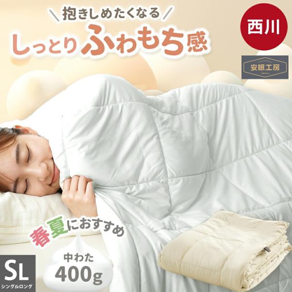 西川（nishikawa） 肌掛け布団 もちふわマイクロ天竺 肌掛け布団