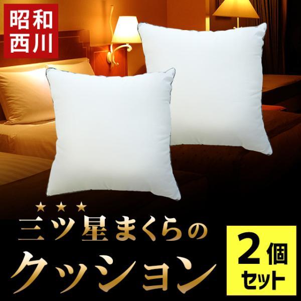 ホテルシリーズクッションセット 昭和西川 クッション 2個セット ウォッシャブル ホテルモード ピロー
