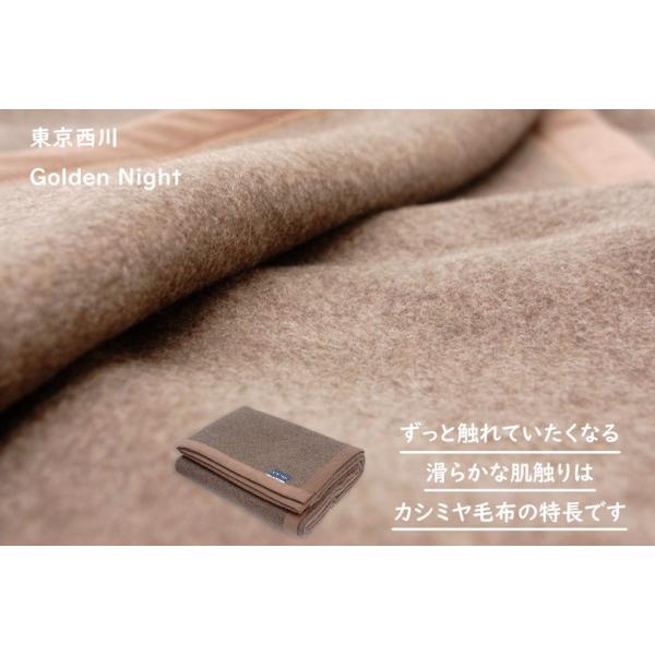 東京西川 カシミヤ毛布 （毛羽部分） ダブルサイズ 180×210cm 日本製 カシミア毛布 （FA0600D/BE） :fq26052016