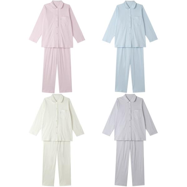 新品タグ付き 高級 プレミアム ワコール 睡眠科学 パジャマ コットン 超長綿 ワコール/睡眠科学】レディース天綿パジャマ(Lサイズ/ネイビー) | 京都 ルームウェア・パジャマ