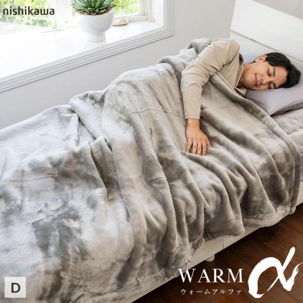 西川（nishikawa） 毛布 ダブル 暖かい アクリルニューマイヤー毛布 秋