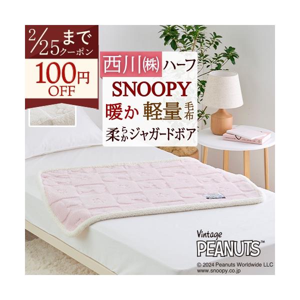 西川（nishikawa） 毛布 ハーフ お昼寝 140×100cm 軽量 ハーフケット