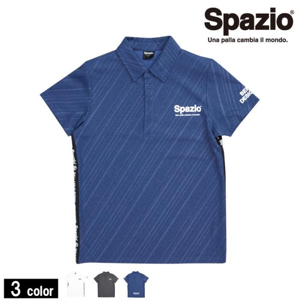 �X�p�b�c�B�I/Spazio �|���V���c/DIAGONAL STRIPE Emboss POLO-shirt�iTP-0532�j