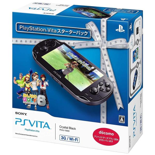 Playstation Vita 3g Wi Fiモデル 本体 3g Wi Fiモデル クリスタル ブラック スターターパック Pchj メーカー生産終了 Vita 楽利流令呂店