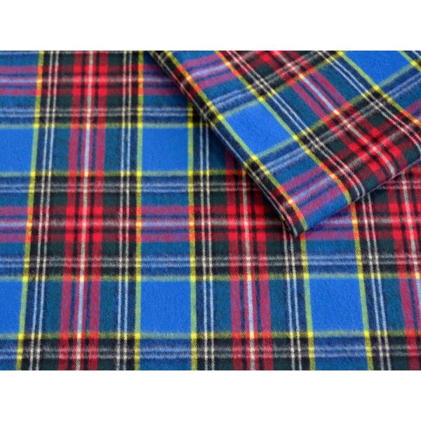 生地幅：108cm混率：綿100％30番双糸を使用した、定番タータンチェックに毛足の長いシャギー起毛加工でウォーム感をプラスしたWinter Cotton素材。新潟県の見附・栃尾産地で織られた品質の良い布帛です。片面起毛。◆価格改定（値上げ...