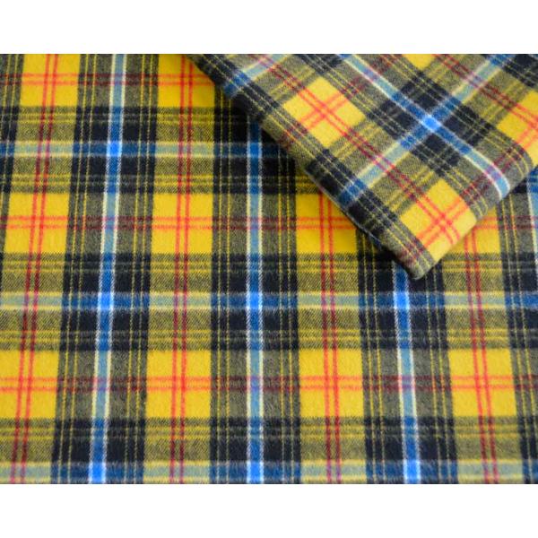 生地幅：108cm混率：綿100％30番双糸を使用した、定番タータンチェックに毛足の長いシャギー起毛加工でウォーム感をプラスしたWinter Cotton素材。新潟県の見附・栃尾産地で織られた品質の良い布帛です。片面起毛。◆ご注意・表示価格...