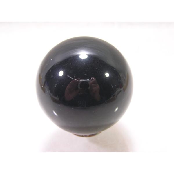 オブシディアン（黒耀石）天然石 丸玉 44mm パワーストーン