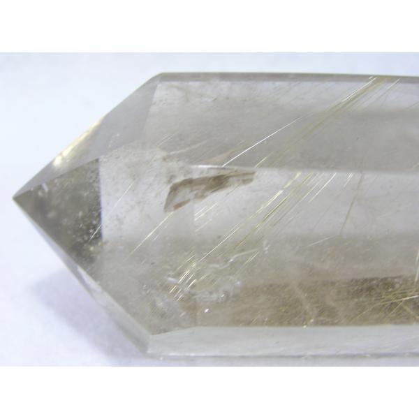 ルチルクォーツポイント（針水晶六角柱）ゴールドルチル 天然石 原石