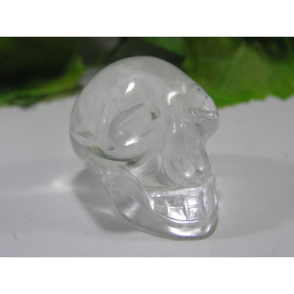 【美品】 水晶 水晶ドクロ パワーストーン 厄除け 魔除け クリスタル fuusui-do_a141121-2