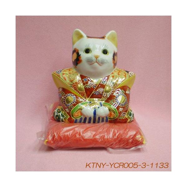 九谷焼 開運縁起置物 福助猫 ふくすけねこ の置物 ６号金彩盛 座布団付き 福 の裃を着た三毛猫の開運置物 Buyee Buyee Japanese Proxy Service Buy From Japan Bot Online