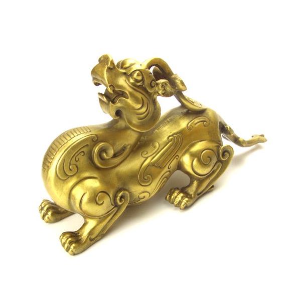 銅製特大ヤアズで家族と財運を守る風水の神獣