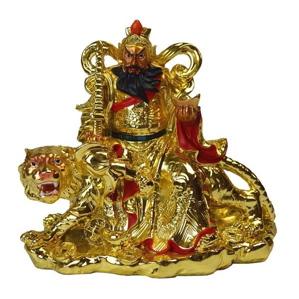 風水 関羽 立像 金属製 財運の神様 縁起物 置物 超希少アイテム fuusuis3_huusui-kannu-03