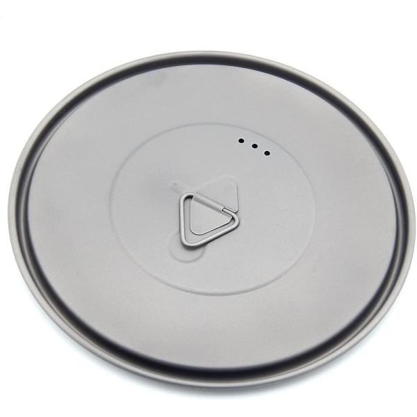 TOAKS 蓋 チタン製ポットまたはカップ 80mm/95mm/115mm/130mm/145mm/170mm (130mm)