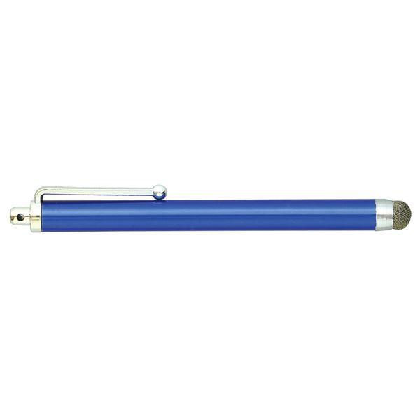 （まとめ） 液晶タッチペン 導電性繊維タイプ 青 〔×20セット〕