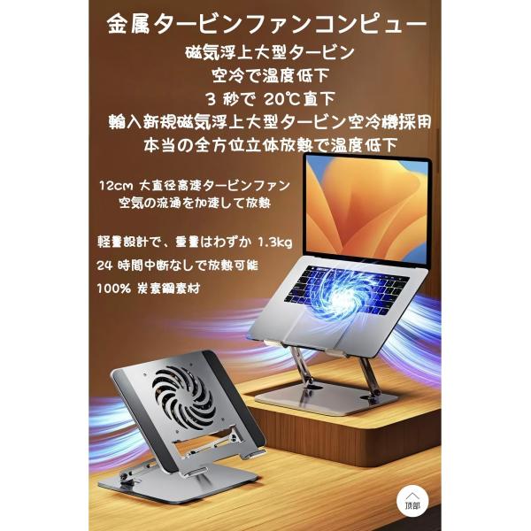 ノートパソコン 冷却 パソコン台 冷却パッPCクーラー 冷却ファン ゲーミングノートpc USB 2ポート 超静音 LED搭載 風量調節PCスタンド 節約 放熱