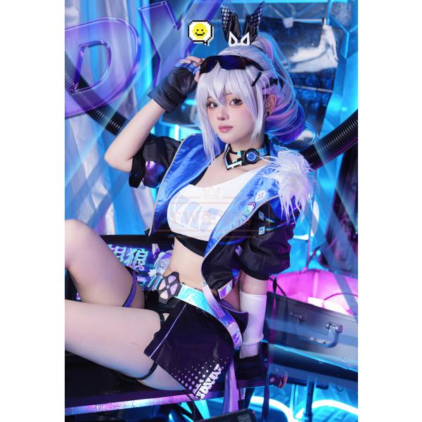 崩壊：スターレイル 銀狼 Silver Wolf コスプレ衣装 ウィッグ 靴 
