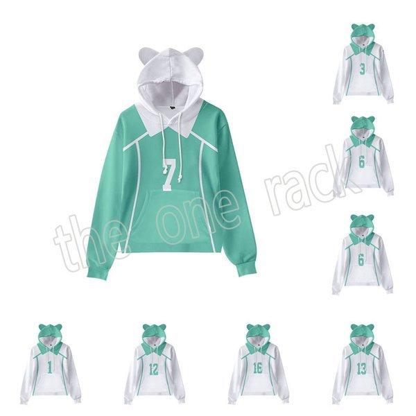ハイキュー 子供用大人用青葉城西高校コスプレ衣装 フード付き スウェット 猫耳 パーカー コート 仮装変装コスチューム 男女兼用3dプリント服 Rack 1176 Fw生活館 通販 Yahoo ショッピング