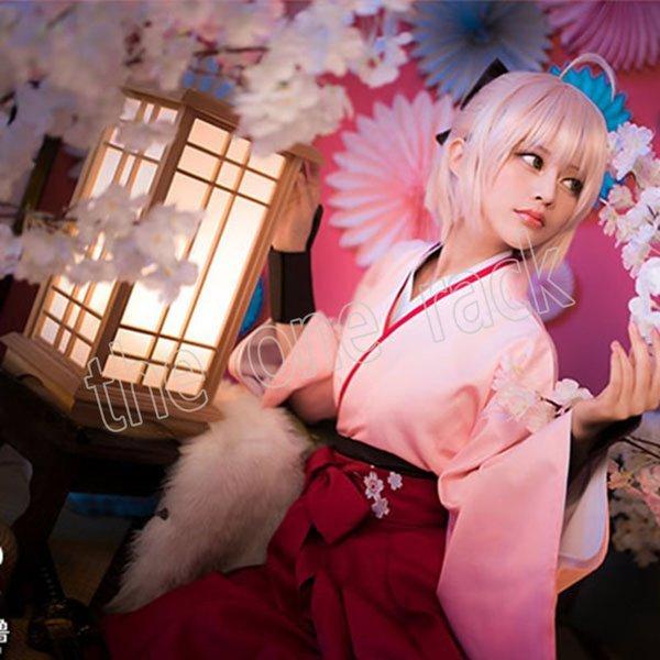 Fate/Grand Order 桜セイバー 沖田総司 コスプレ衣装 フェイトグランド 