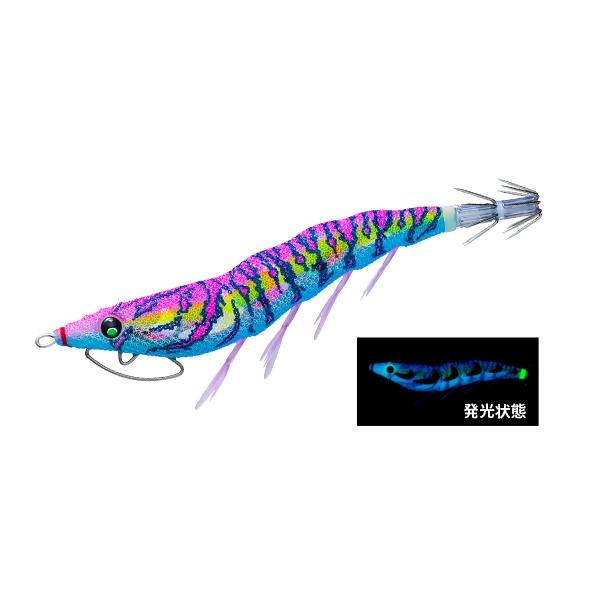 他サイト： デュエル イージーQ キャスト 喰わせ ラトル 3号 #3.BLMP ブルー夜光マーブルピンク エギ パタパタの商品画像