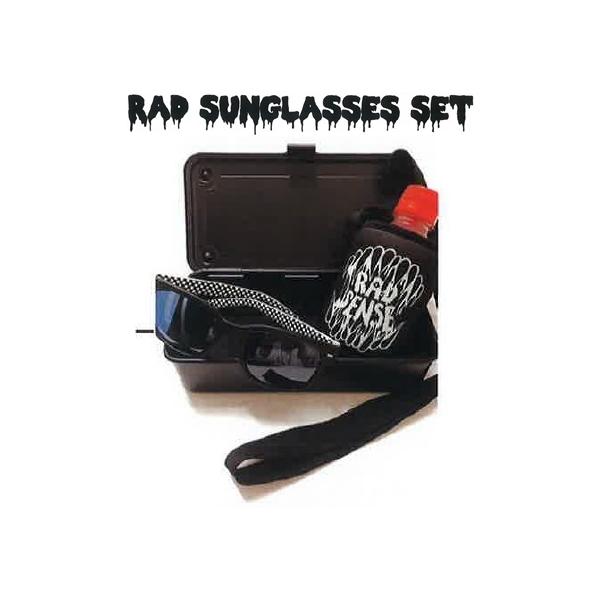 ■内容品・サングラス・ネックストラップクージー・スチールボックスRAD SENSE