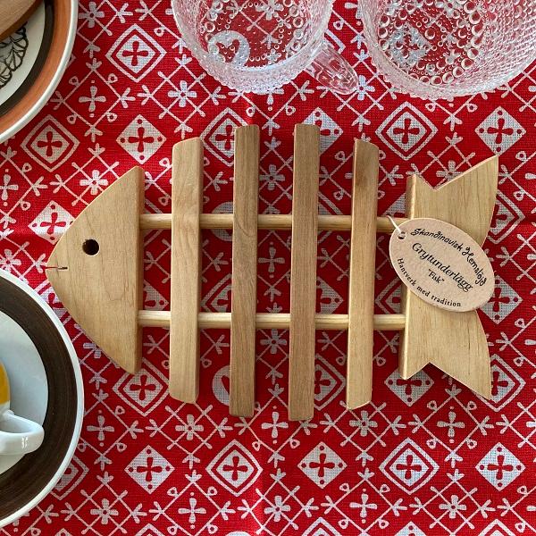  木製 トリベット フィッシュ Skandinavisk Hemslojd 