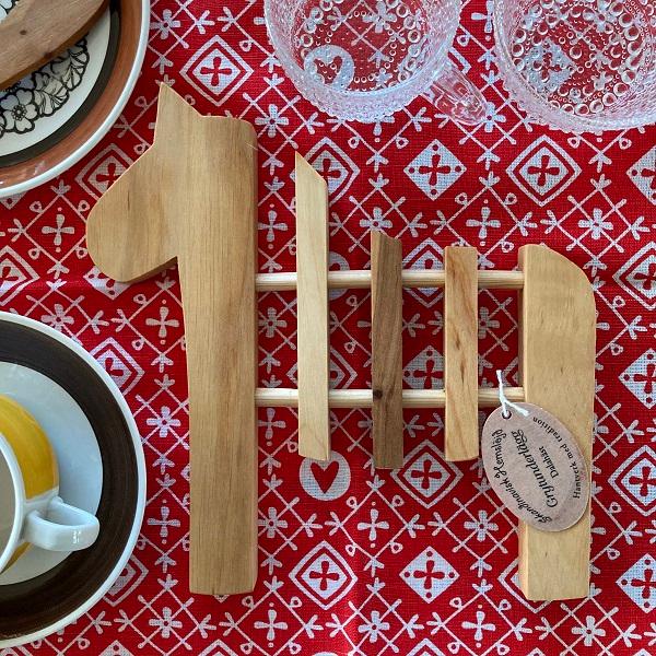 鍋敷き ダーラヘスト ダーラナホース 馬 スカンジナビスク