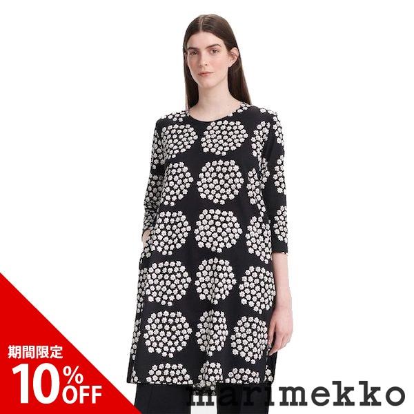 期間限定10 オフ マリメッコ Marimekko Aretta Puketti ワンピース ブラック オフホワイト テキスタイル ウニッコ 北欧 Sd 北欧セレクトfynda 通販 Yahoo ショッピング