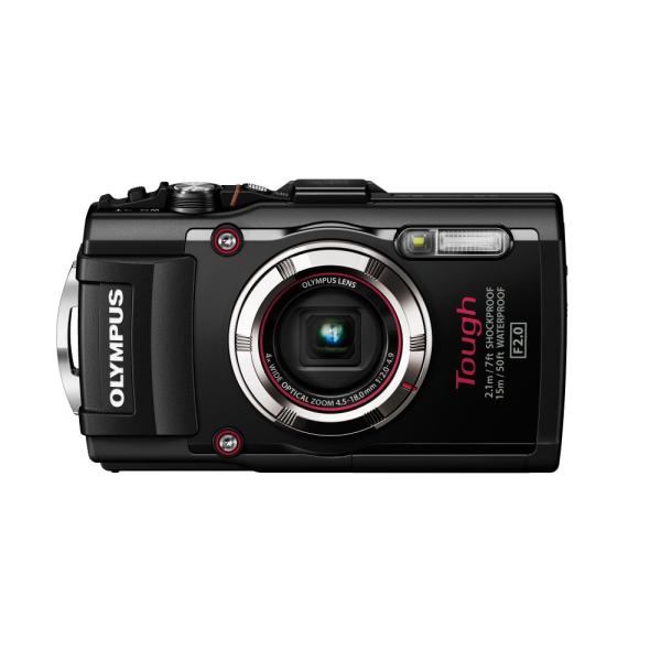 OLYMPUS デジタルカメラ STYLUS TG-3 Tough ブラック 1600万画素CMOS F2.0 15m防水 100kgf耐荷重 GPS+電子コンパス&内蔵Wi-Fi TG-3 BLK