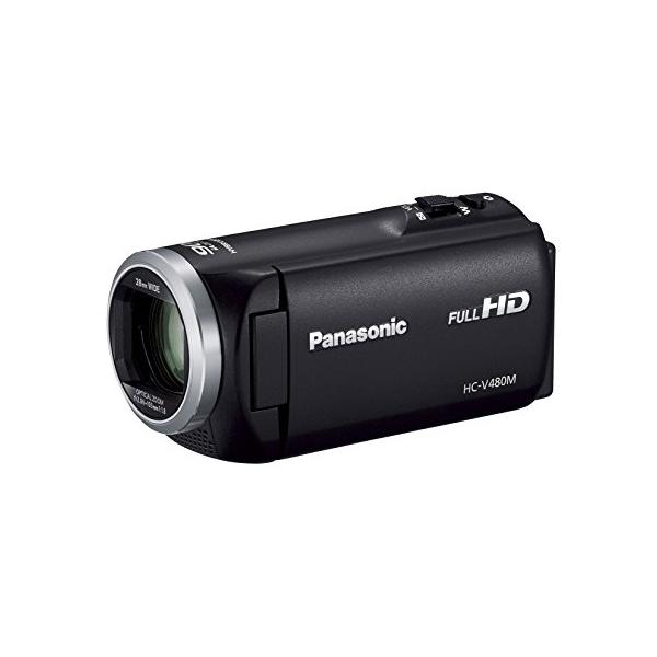 パナソニック HDビデオカメラ V480M 32GB 高倍率90倍ズーム ブラック HC-V480M-K