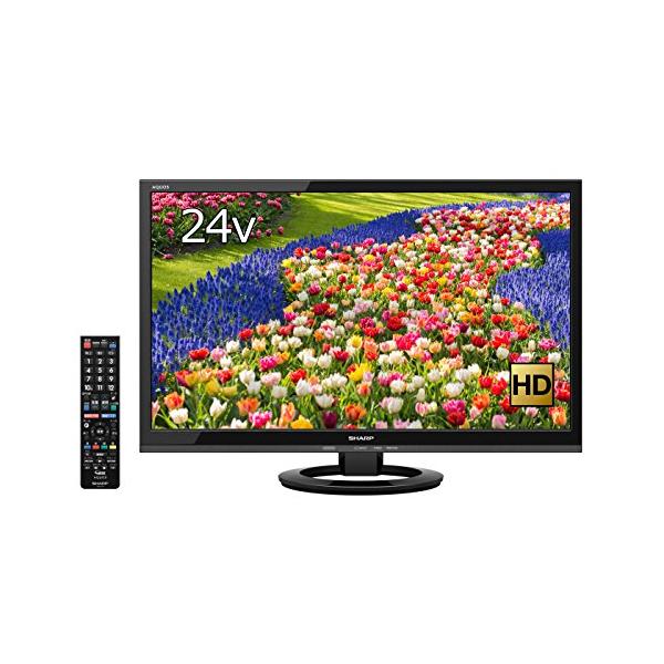 シャープ 24V型 AQUOS ハイビジョン 液晶テレビ 外付HDD対応(裏番組録画) ブラック LC-24K40-B