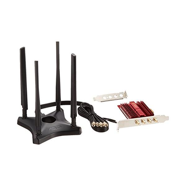 ASUS 11a/b/g/n/ac対応 PCIExpress デュアルバンド AC3200 1000Mbps+2167Mbps PCE-AC88