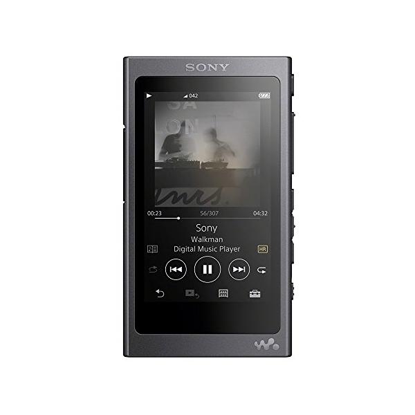 ソニー ウォークマン Aシリーズ 16GB NW-A45 : Bluetooth/microSD/ハイレゾ対応 最大39時間連続再生 2017年モデル グレイッシュブラック NW-A45 B