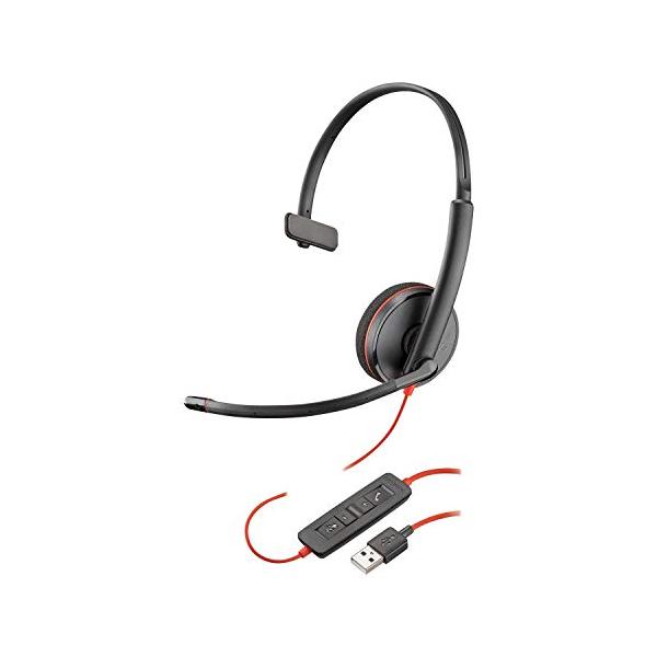 Plantronics Blackwire C3210 ヘッドセット - モノ - USB Type A - ワイヤ接続 - 20 Hz - 20 kHz - オーバーヘッド式 - モノラル - スープラオーラル