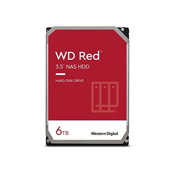 Western Digital HDD 6TB WD Red NAS RAID 3.5インチ 内蔵HDD WD60EFAX-RT 【国内正規代理店品】