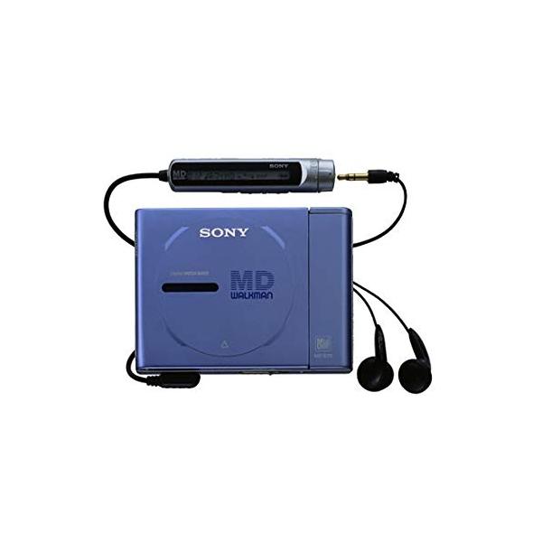 SONY MZ-E25-L ブルー ポータブルMDプレーヤー MDLP非対応 （MD再生専用機/MDウォークマン） (ブルー)