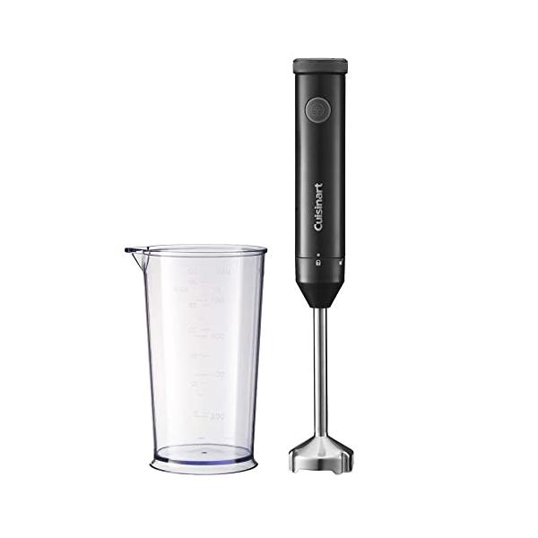Cuisinart (クイジナート) スリム&ライト ハンド ブレンダー 1台2役 (つぶす/混ぜる) 軽量 スリム 時短調理 ブラック HB-202BKJ