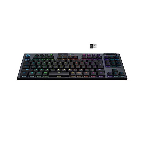 Logicool G(ロジクール G) ゲーミングキーボード テンキーレス ワイヤレス G913 TKL 薄型 GLスイッチ タクタイル 日本語配列 LIGHTSPEED 無線 Blueto