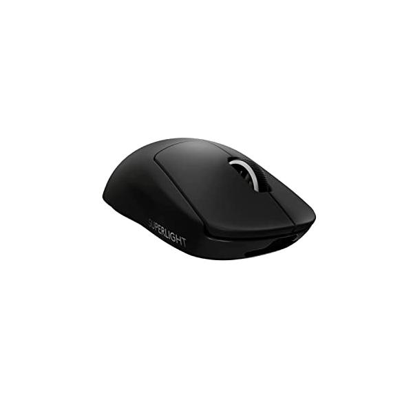 Logicool G PRO X SUPERLIGHT ワイヤレス ゲーミングマウス G-PPD-003WL-BK 軽量 63g未満 LIGHTSPEED HERO 25Kセンサー POWERPLAY 無線 充電 対応 ゲ