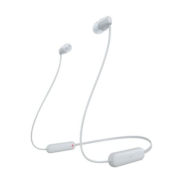 ソニー(SONY) ワイヤレスイヤホン WI-C100:Bluetooth対応/25時間スタミナ/IPX4防滴/DSEE搭載 ホワイト WI-C100 WZ 小