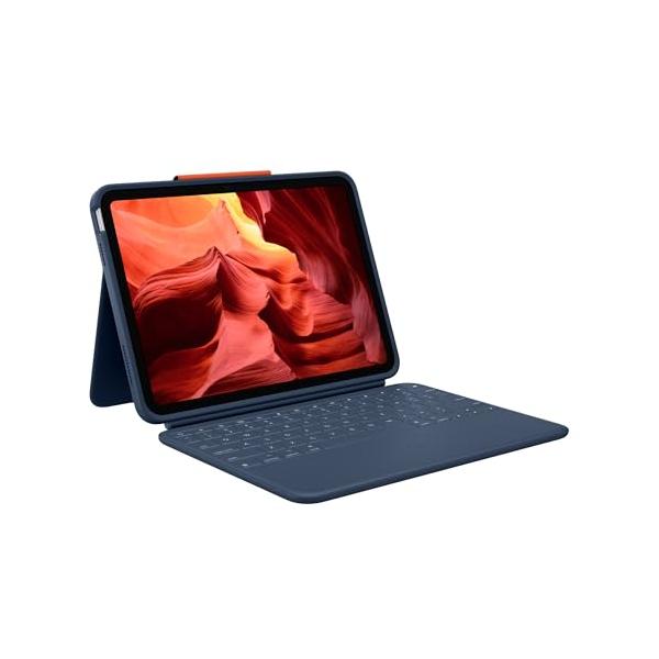 Logitech(ロジクール) Rugged Combo 4 iPad (第10世代) 保護キーボードケース スマートコネクタと耐久性のあるこぼれ防止キーボード付き