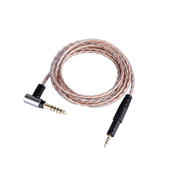 3APLUS M50x ヘッドホンケーブル 4.4mm バランス ヘッドホン交換用 アップグレードケーブル 6N 単結晶銅 ATH-M50X/M40X/M60X/M70X/R50Xに適合 4.4mm