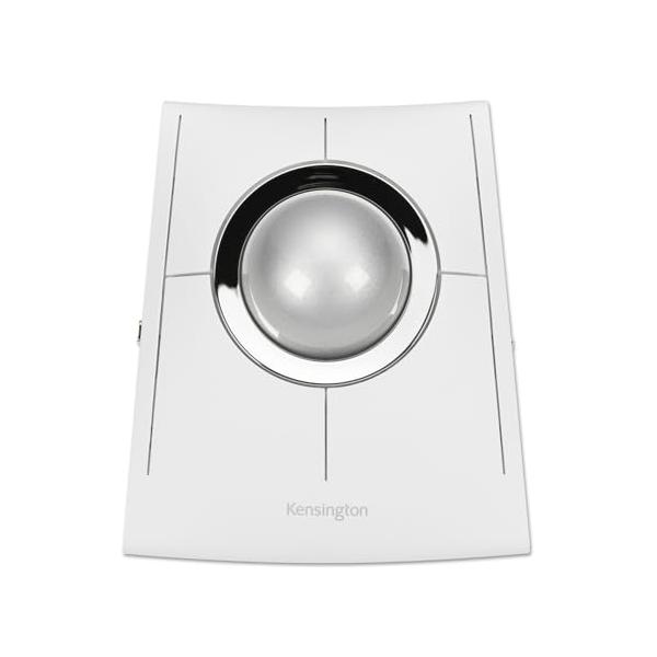 Kensington ケンジントン SlimBlade Pro EQトラックボール ホワイト K72084JP Bluetooth・2.4GHzワイヤレス・有線接続対応 再生プラスチック使用