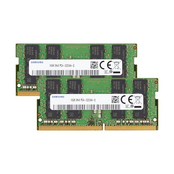 Samsung32GB(16GB2枚) DDR4 3200MHzノート用メモリー Samsung 32GB (2x16GB) DDR4 3200MHz PC4-25600 (PC4-3200AA) CL22