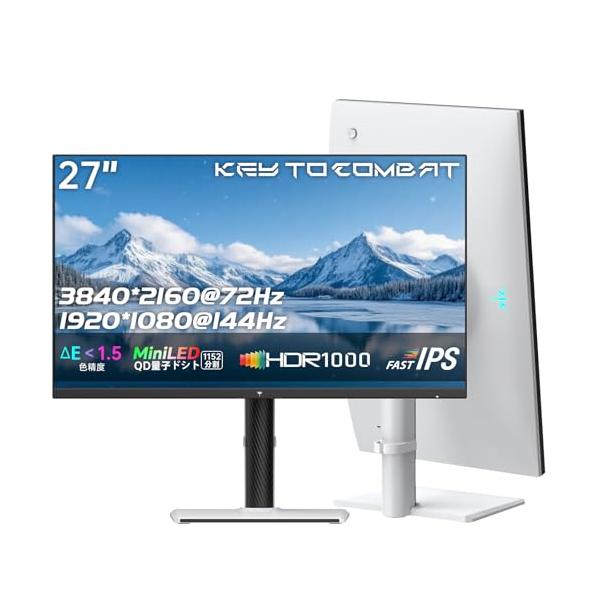 KTC 27インチ Mini LED モニター デュアルモード対応 4K 72Hz / FHD