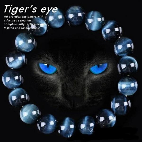 ブルータイガーアイブレスレット 天然石 メンズ レディース パワーストーン パワーストーン ブレスレット メンズ 父の日 レディース ブルー